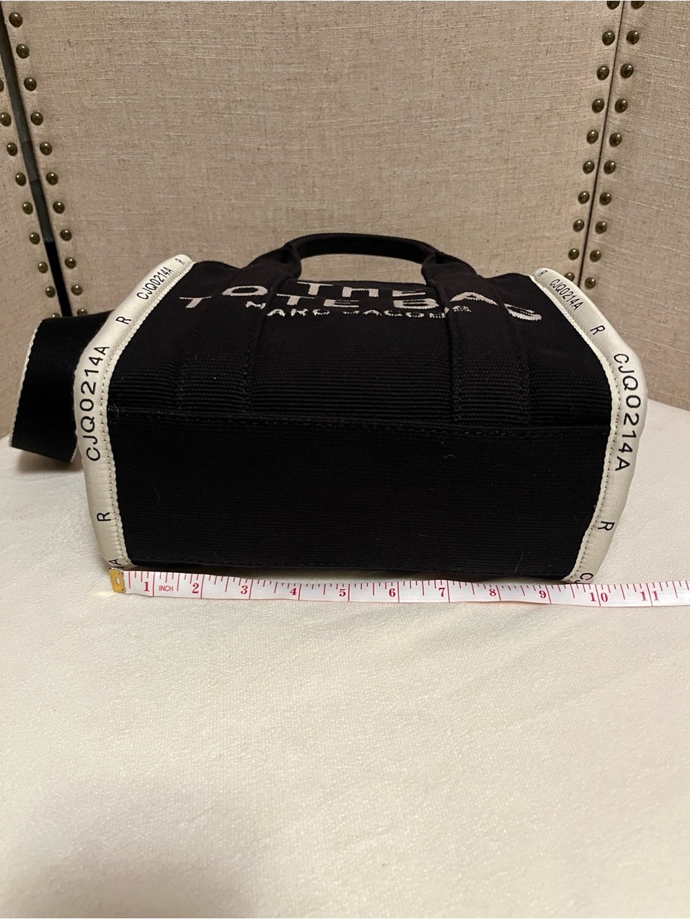 Marc Jacobs The Jacquard small Tote Bag Black - Picture 13 of 14